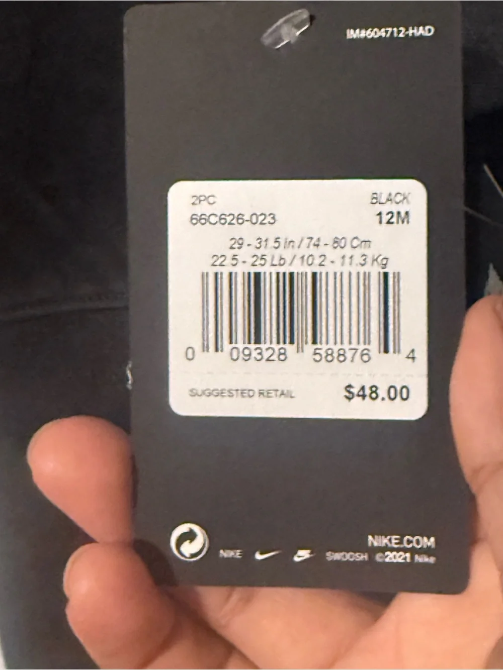 Nike Black and White 'Just Do It' Sleeve Track Jacket - Picture 4 of 5